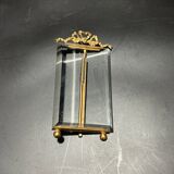 Glass and metal frame