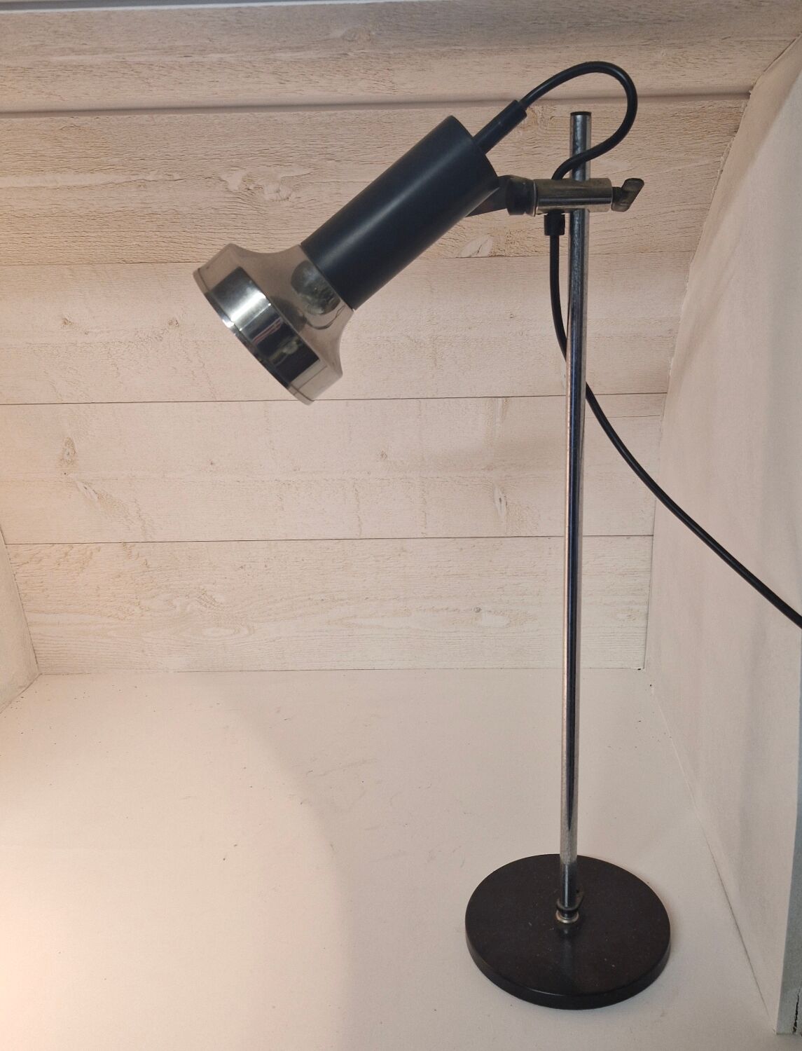 Lampe de bureau chrome 1970