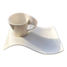 Coffee cup with its sub-cup in wave villeroy and boch new wave