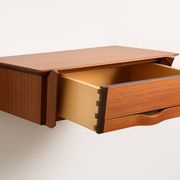 Pair of wall-mounted bedside tables, produced by Permanente Mobili Cantù, ver.