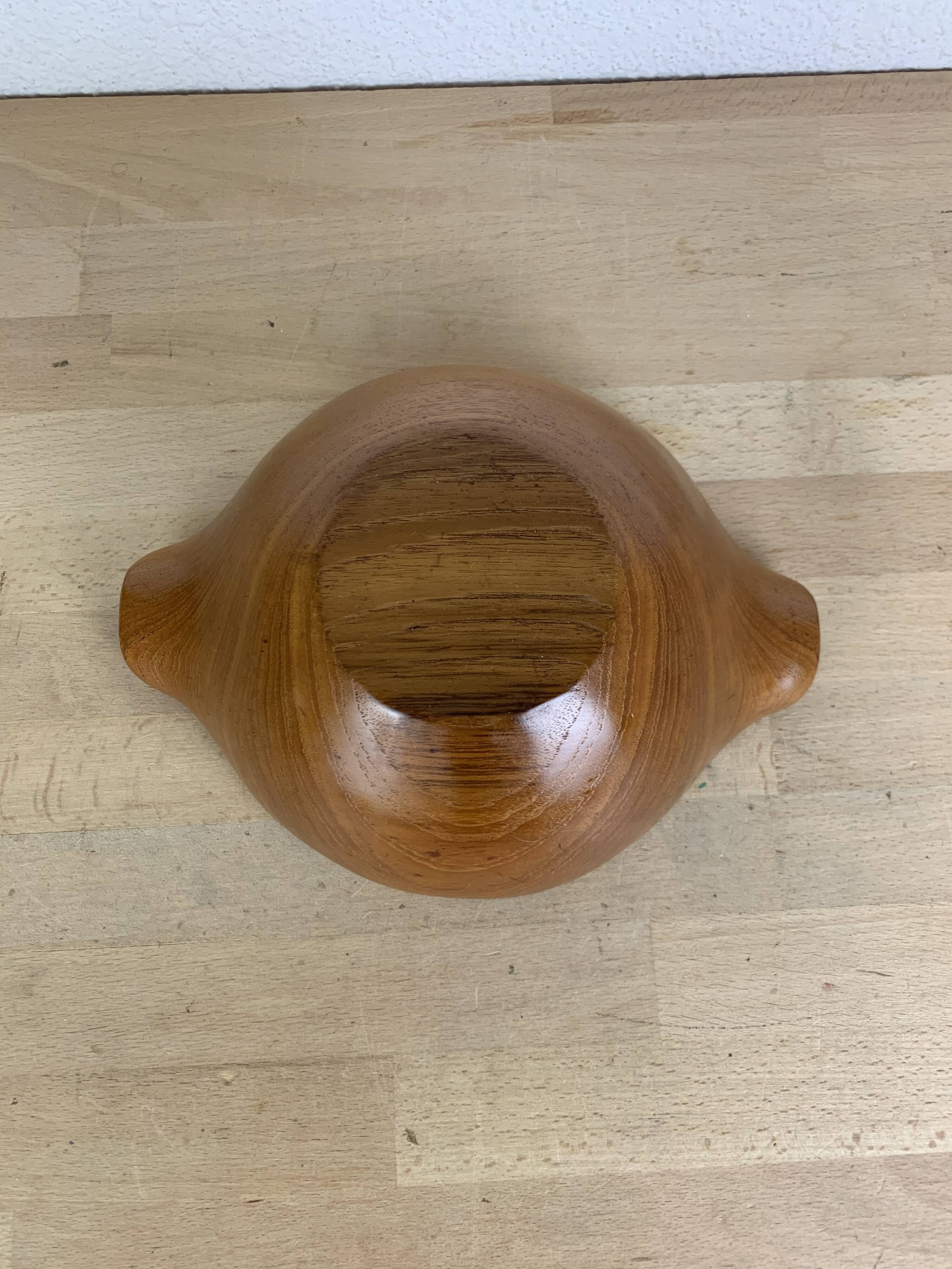 Danish teak fruit bowl, 1960s, Scandinavian style