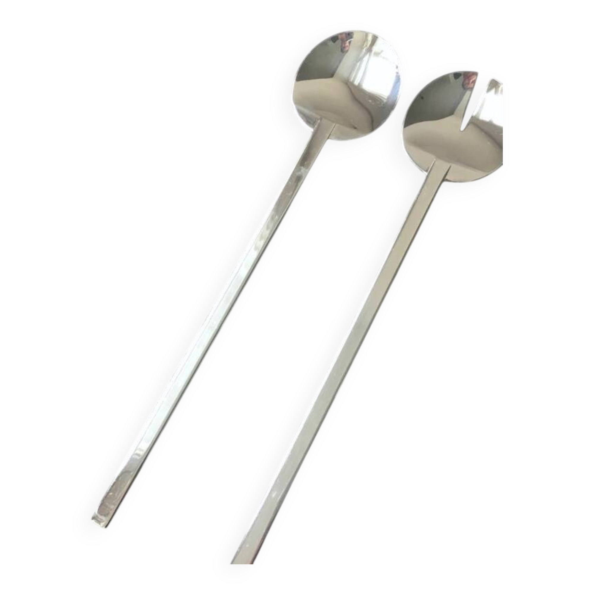 2 new vintage Stockholm Boda Nova Salad Spoons