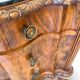 antique walnut serpentine commode