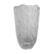 Chiseled glass vase