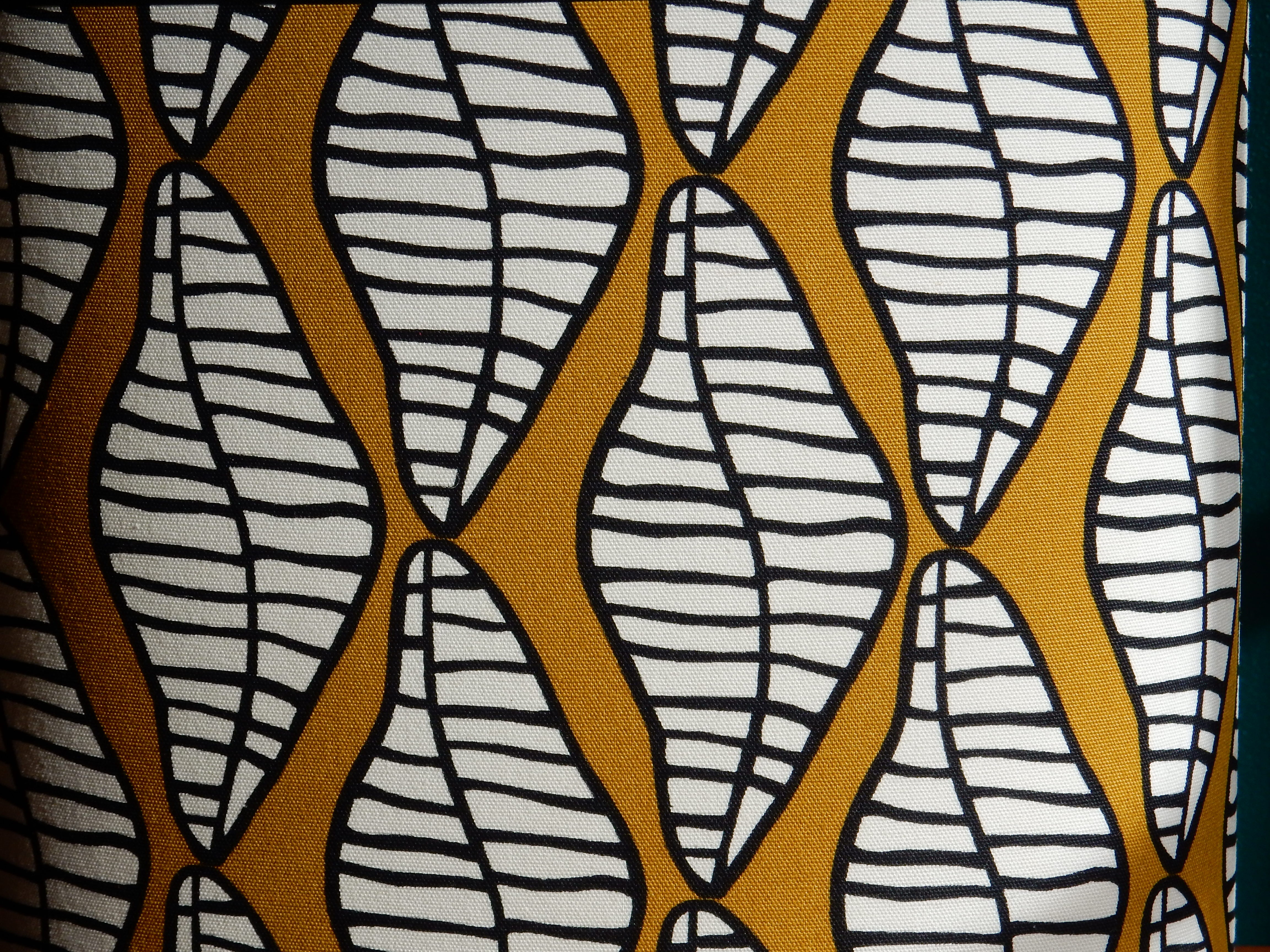 Oval lampshade vintage fabric Ikea 2006 design Linda Svensson