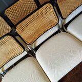 6 chairs cesca Marcel Breuer 1970