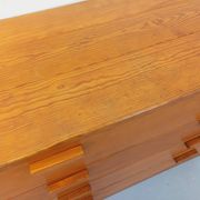 Vintage pine chest of drawers from the 1970s.