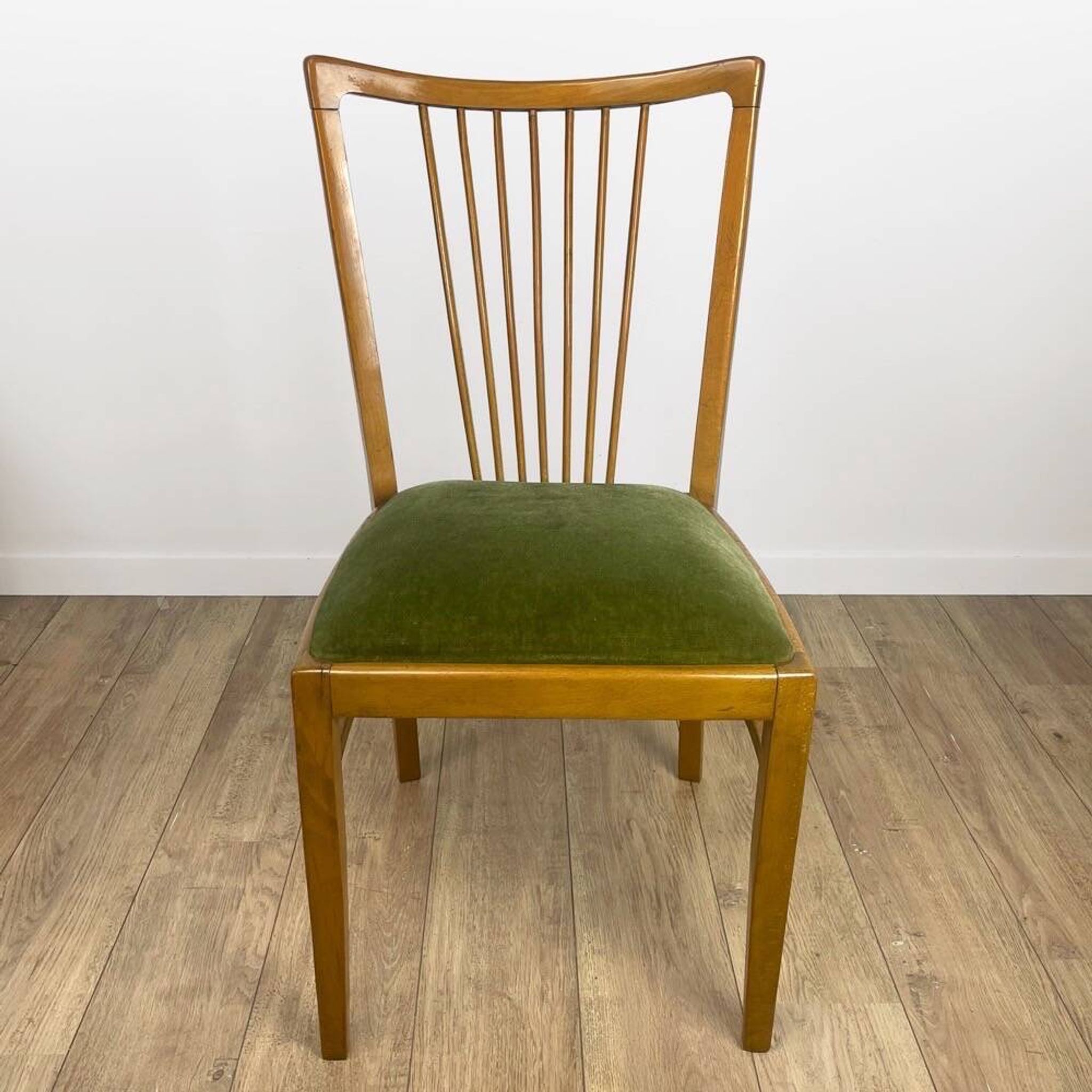 Duo de chaises à barreaux style scandinave années 50