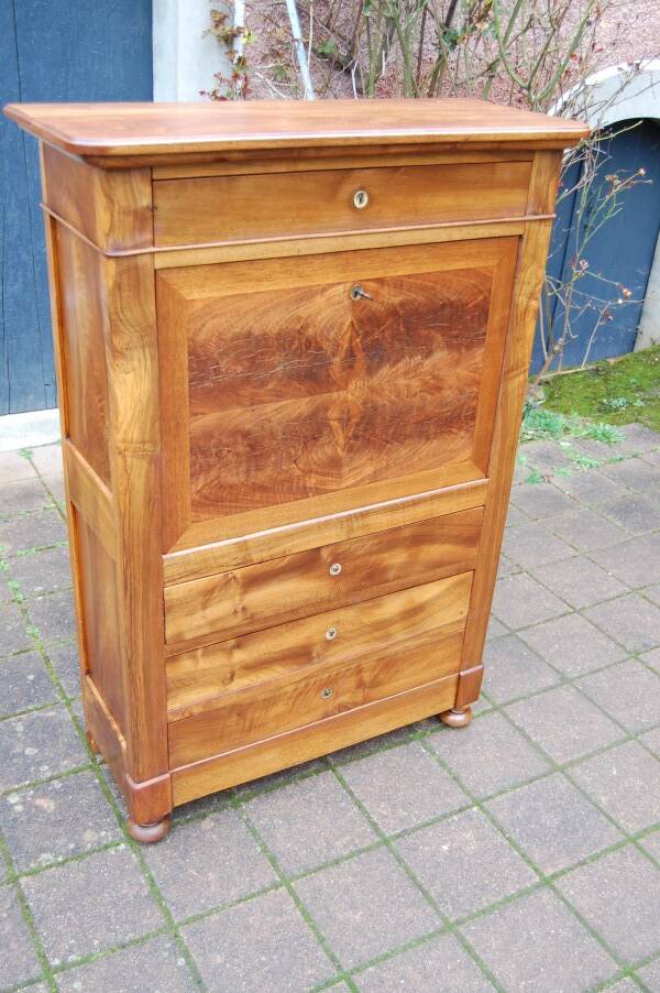 19th-century Louis Philippe walnut office secretary.