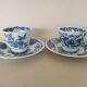 Ridgway "Windsor" English mocha cups blue