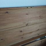 Old waxed wooden trunk 19th century