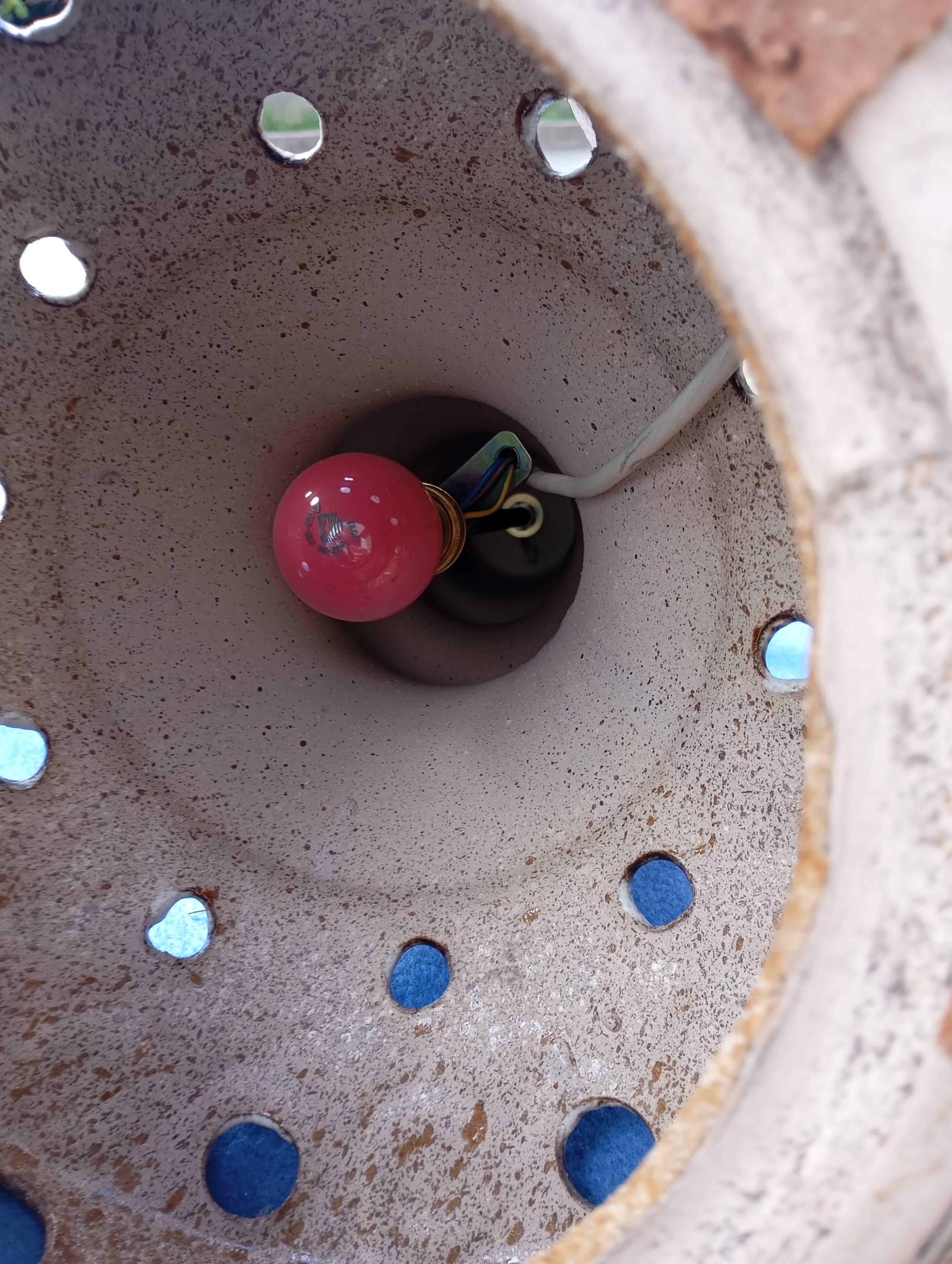 70s ceramic floor lamp