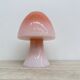 Peil & Putzer pink glass mushroom table lamp, 1970s