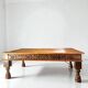 Large 19th-Century Indian Teak Low Table, Rajasthan