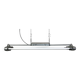 Grey Industrial Hanging Tube Light from Polam Gdansk, 1970s