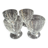 4 Verres à eau – Daum Nancy France
