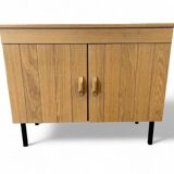 Vintage chest of drawers / cabinet with steel legs