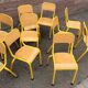Vintage school children's chair 1970 wood
