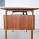 Teak desk by gunner nielsen for tibergaard, 1960