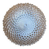 Vintage 1970s clear glass wall/ceiling light