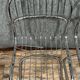 Pair of chromed metal chairs 1970
