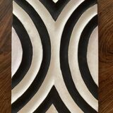 Two Imigongo paintings / panels traditional art from Rwanda