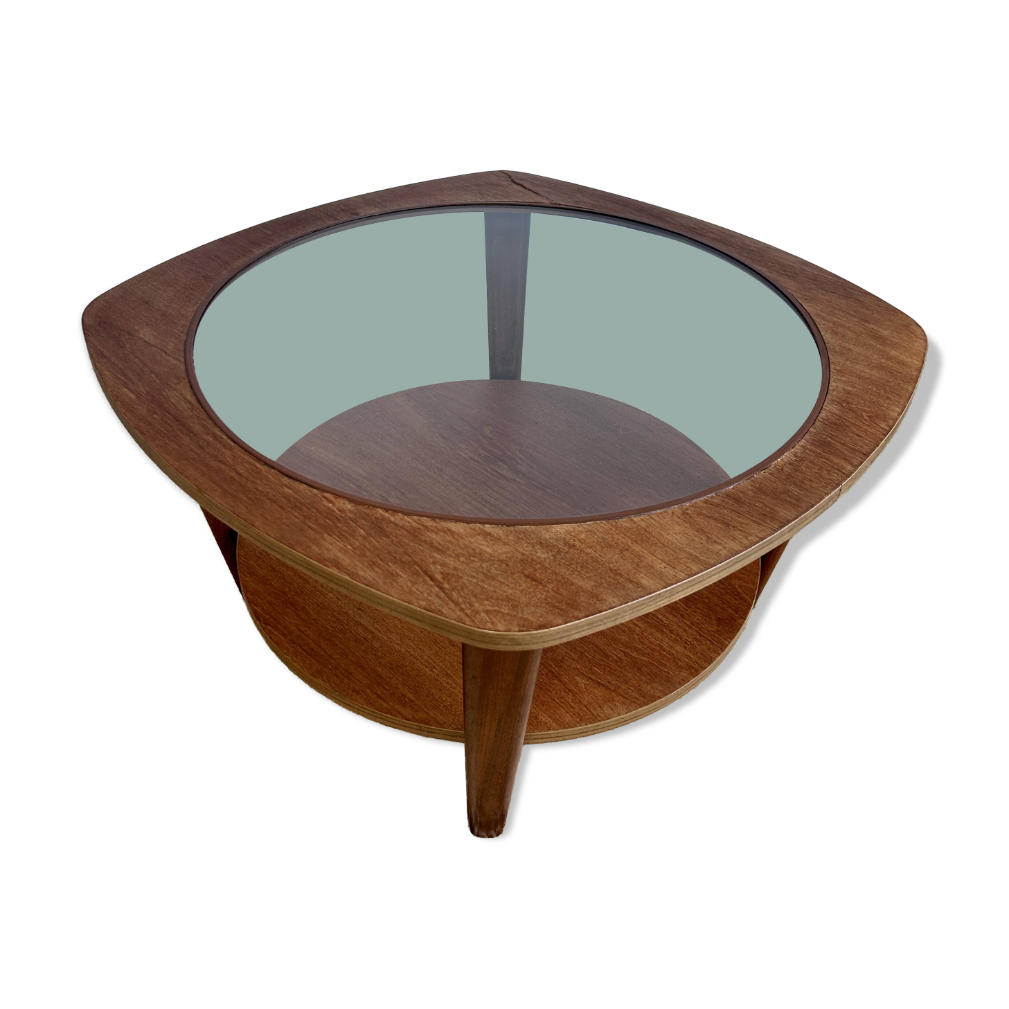 Mid-Century English teak coffee table