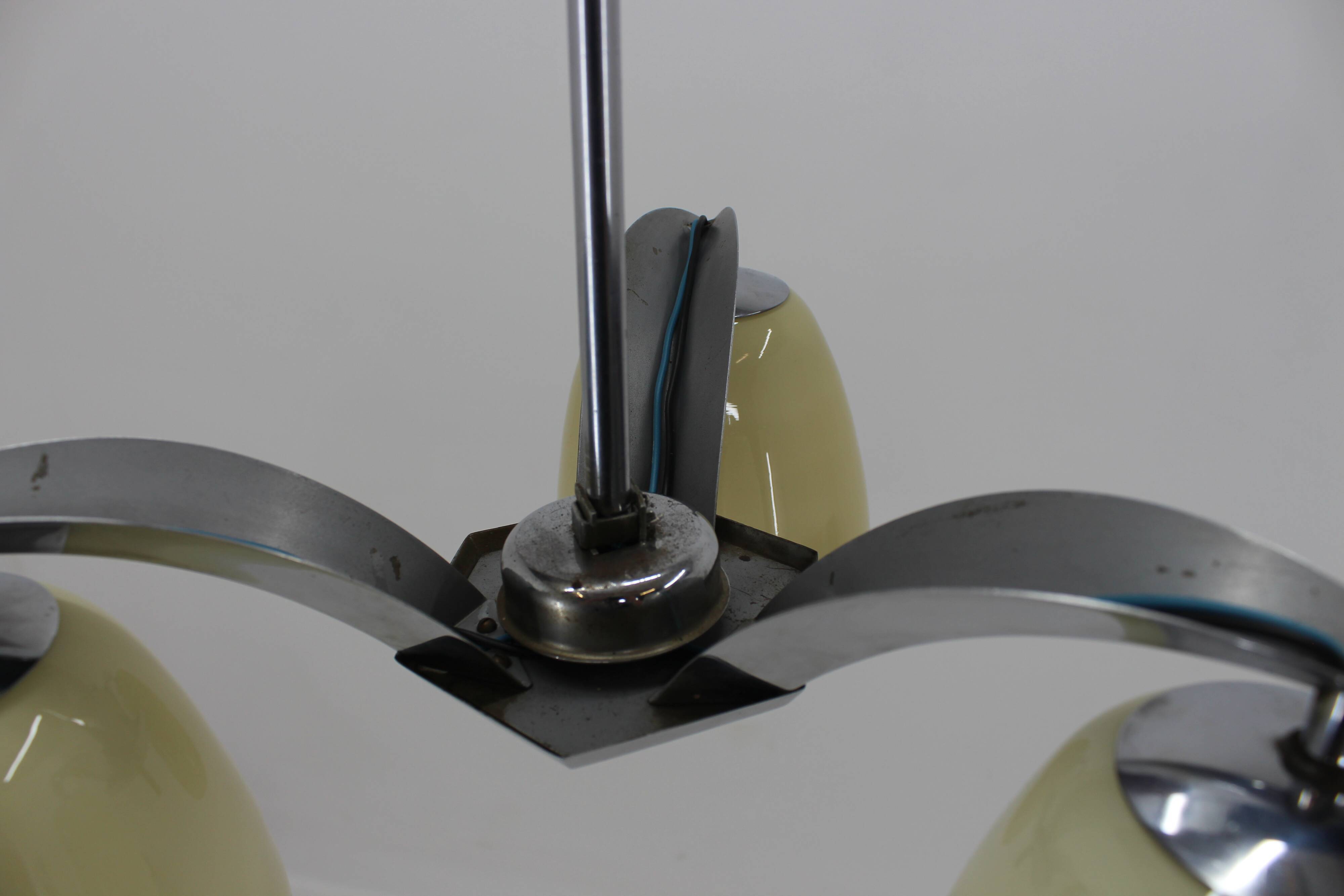 Village Silver chandelier Zukov 1950‘s