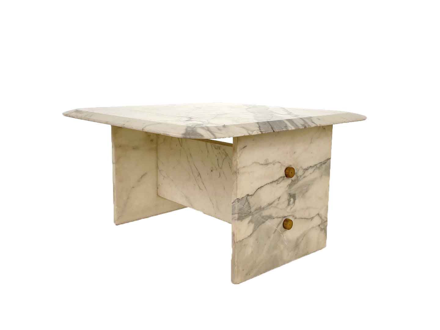 Vintage marble coffee table, 1980s