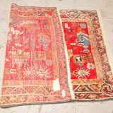Hamadan vintage Oriental carpet 198 x 130 cm
