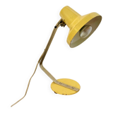 Vintage desk lamp in pale yellow metal, 1970