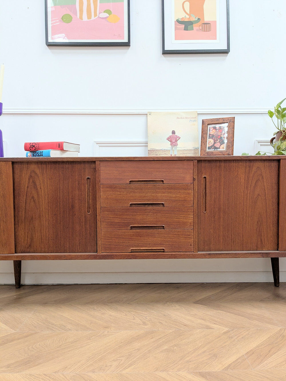 Scandinavian enfilade by Nils Johnson in teak