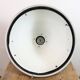 Large Industrial Enamel Factory Pendant Lamp with Glass Cover, 1960s