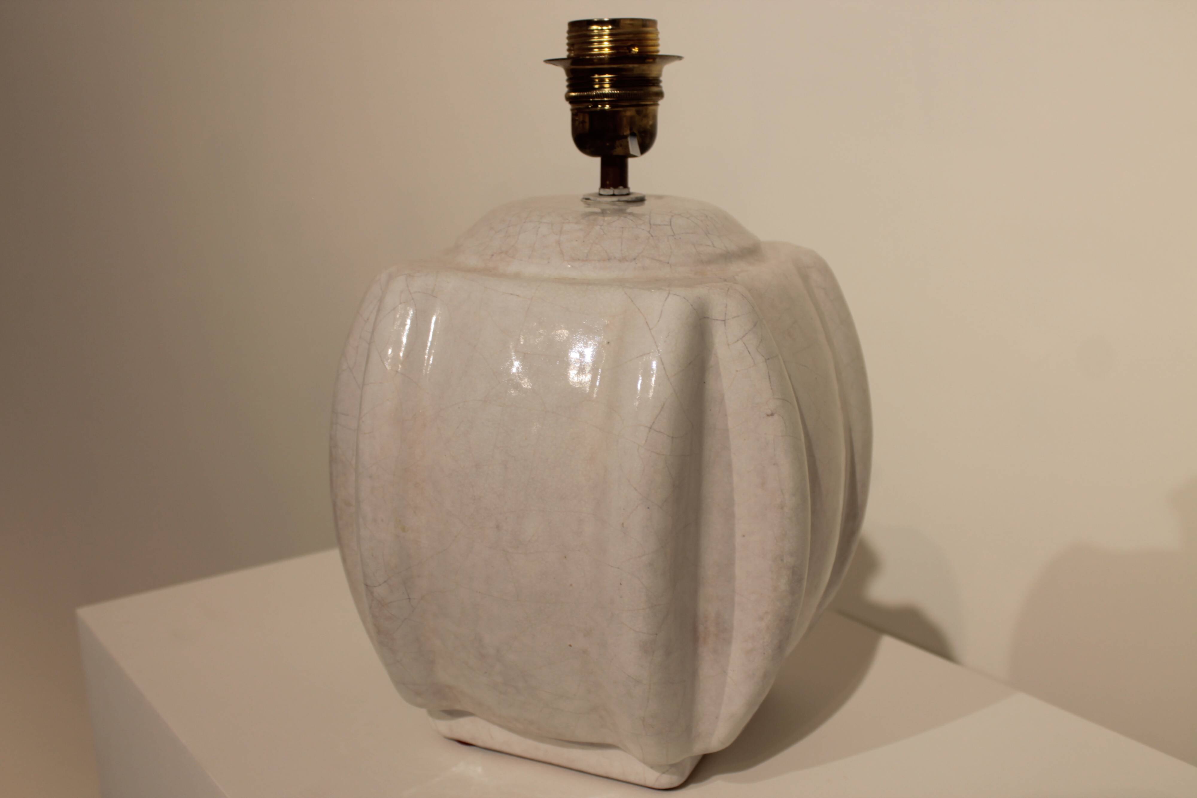 Grande lampe en céramique Art Déco de Paul Bonifas