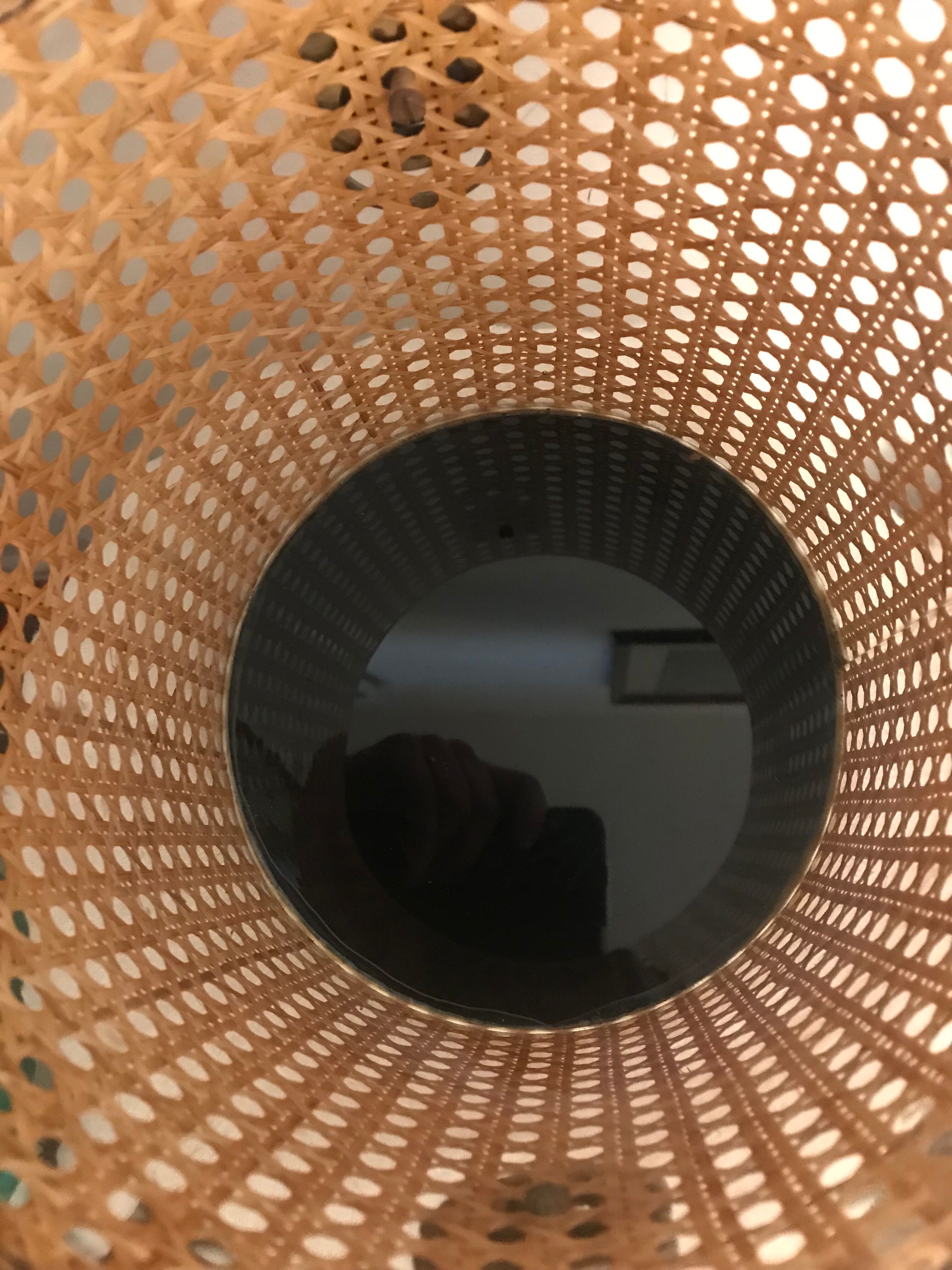 Lucite and brass magazine rack