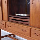 Vintage Danish Highboard with bar section, 1960s