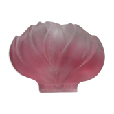 Vase en cristal fleur de lotus West Germany Walther Glas vintage