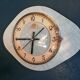 Vintage clock, wall clock "tender green FFR"