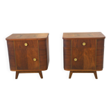 Pair of rosewood bedside tables, 1960s