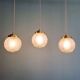 Art Deco satin glass pendant (2 available), 1920s-30s