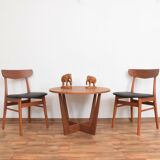 Danish teak & leather dining chairs from falstrup mobler, 1960