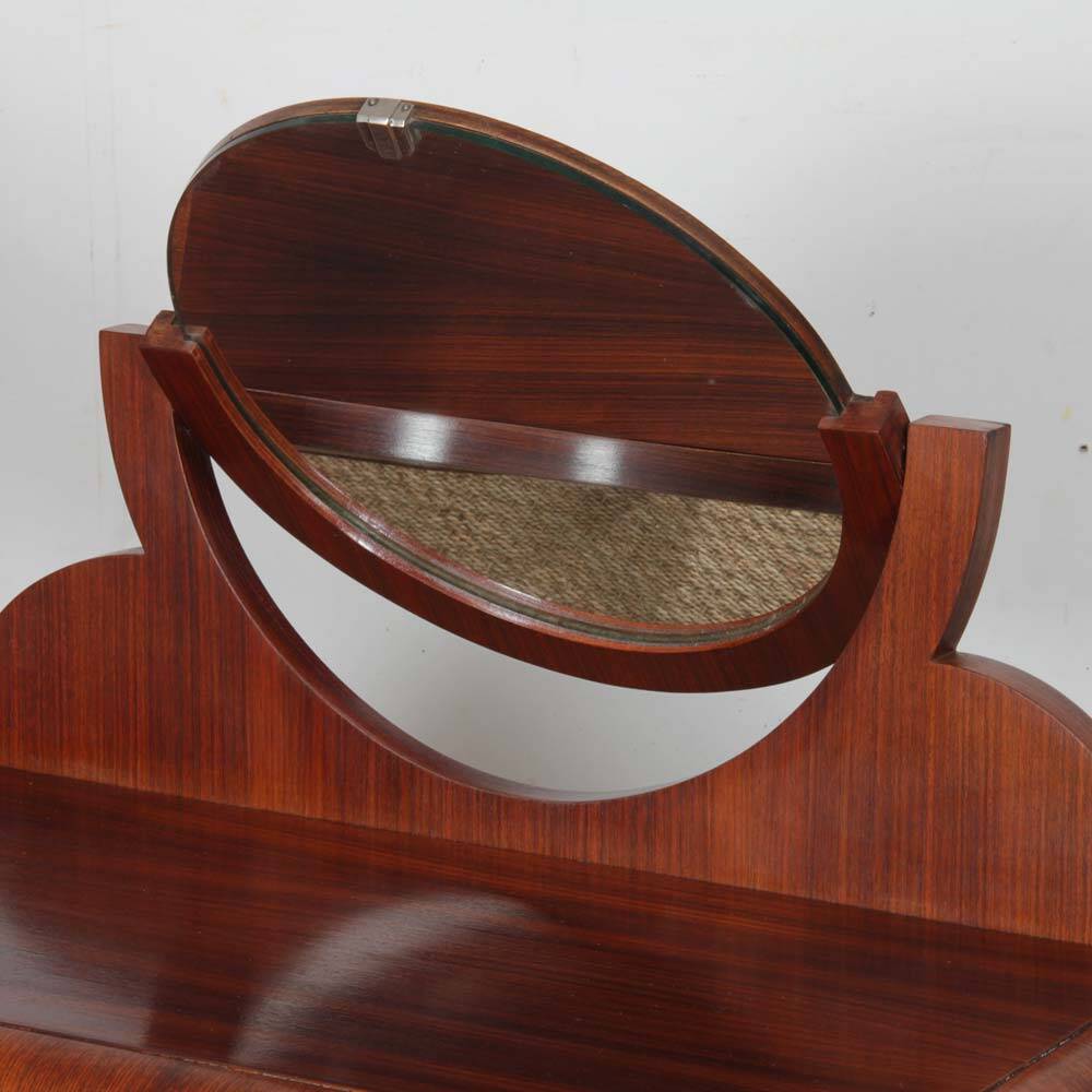 Art Deco mahogany dressing table from the 1930s.