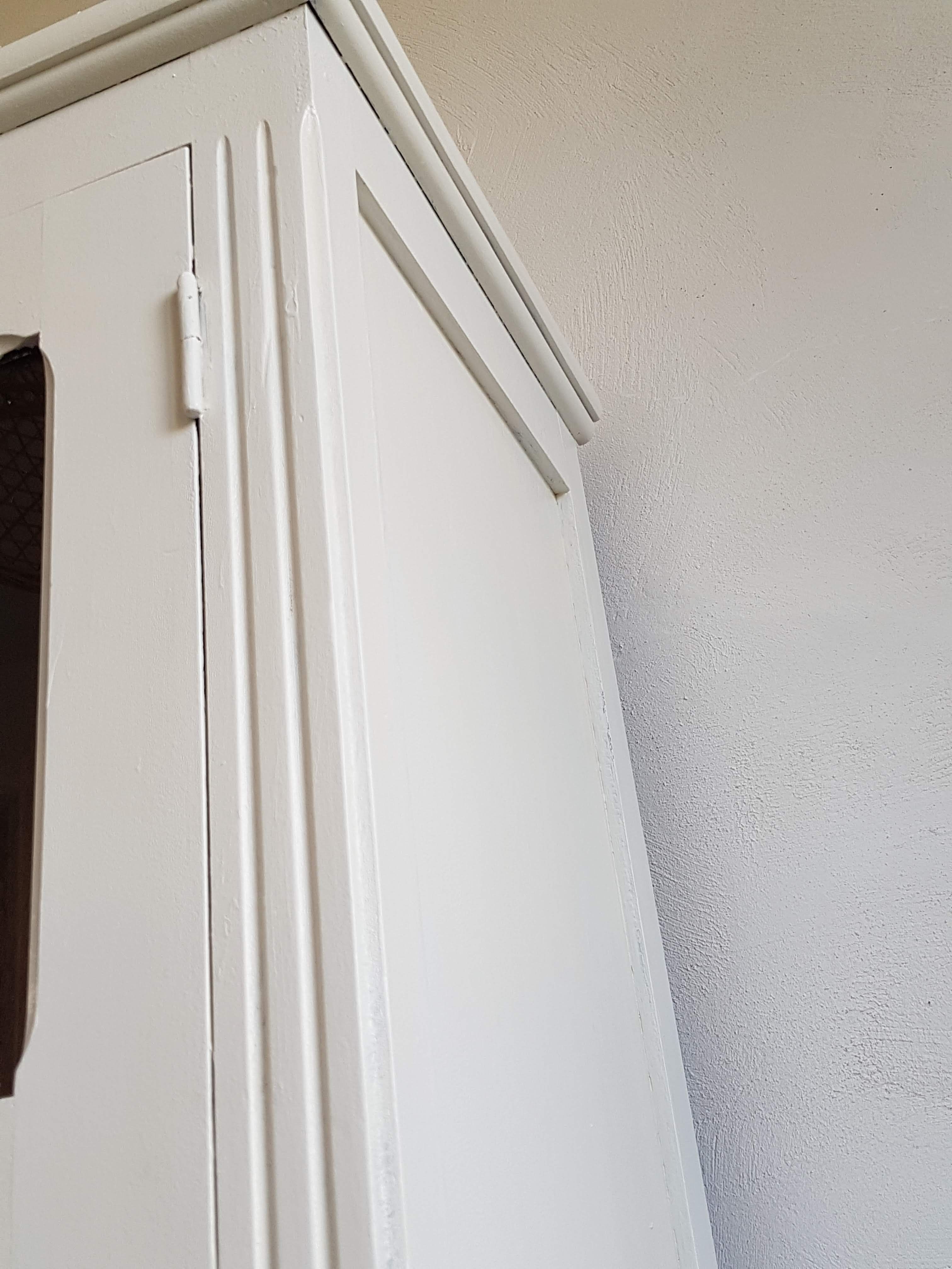 Old white parisian wardrobe