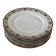 Set of 7 flat plates in Limoges porcelain