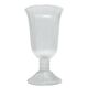 Cora vase, mid-century modern, transparent glass, Ząbkowice, Poland, 1970s