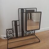 Vintage art deco wall coat rack