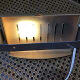 Pair of vintage 90s wall lights in curved wood