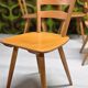 Lot of 6 Campagnard bistro chalet chairs 1960 vintage