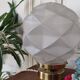 Table lamp globe XXL art deco origami