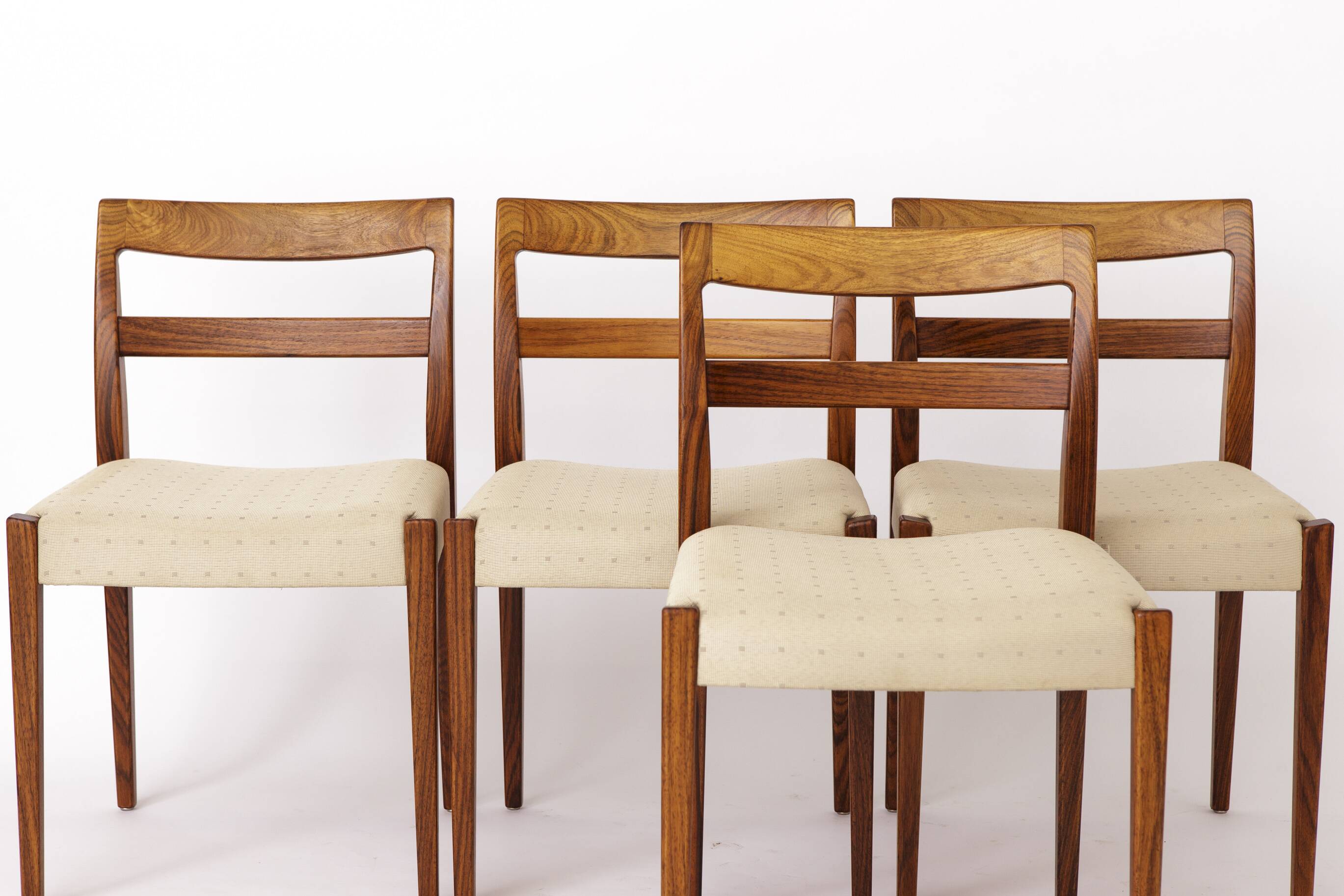 Set of 4 Swedish Mid-Century Modern Chairs by Troeds, Nils Jonsson Design